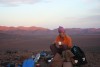 Kochen bei Sonnenuntergang